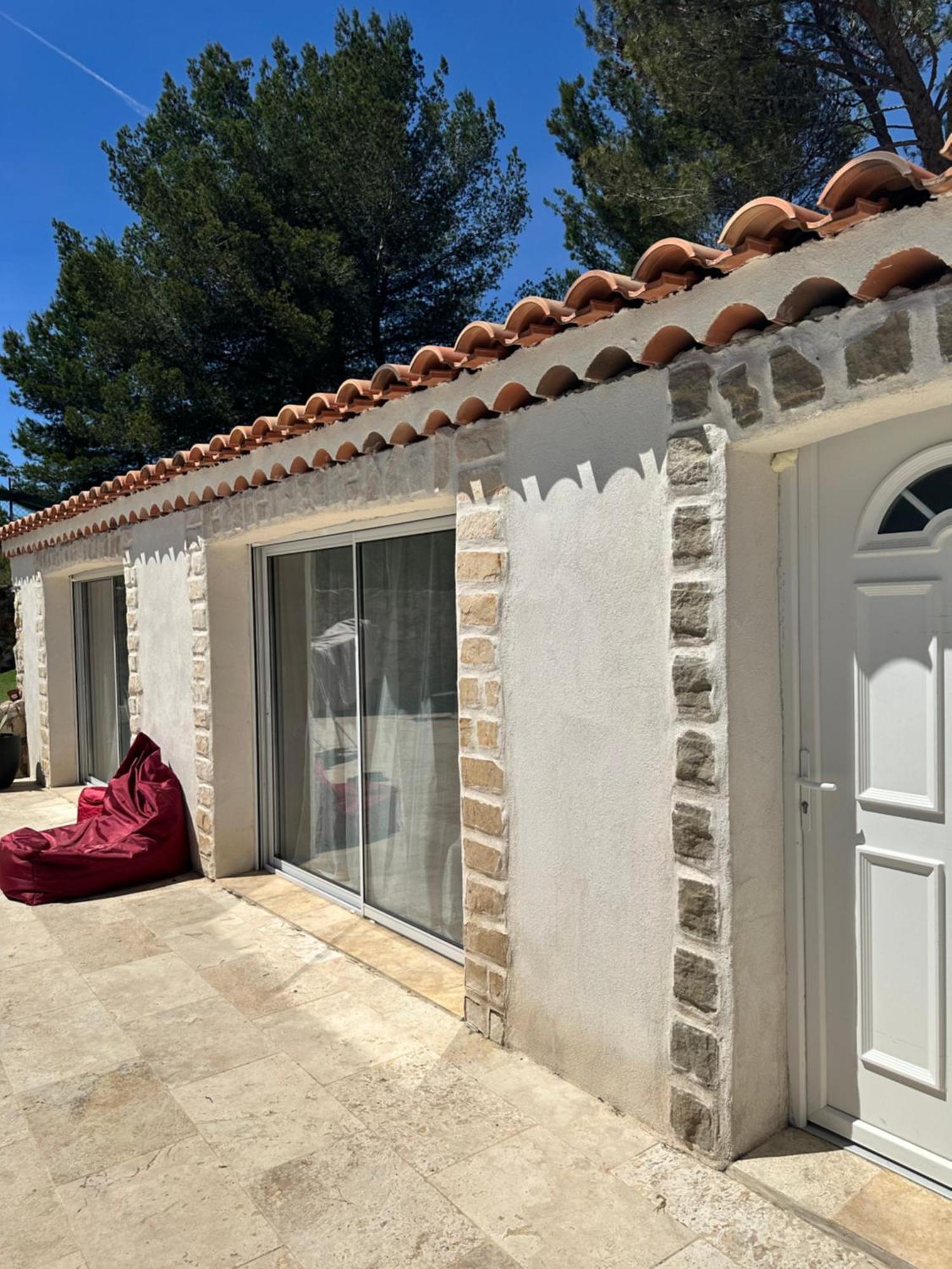 Jolie Maison Avec Vue Sur Piscine Bouc-Bel-Air Exterior foto